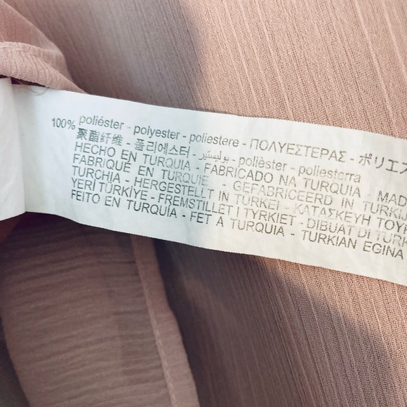 Zara pastel pink feather top S - Picture 6 of 7